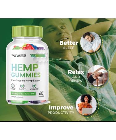 Power Gummies Power Hemp Blue Bear - Multivitamin Supplement (120 Gummies) - Buy Online on SooperMarket.com