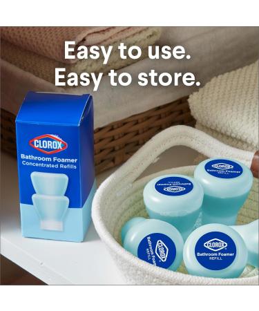 Clorox Bathroom Foamer Cleaner - Refillable Fresh Scent 1.13 Fl Oz - Household Essentials for a Sparkling Clean Home - Buy Online on SooperMarket.com