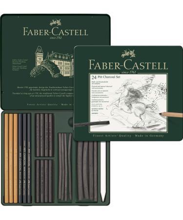 Faber-Castel 24 Piece Pitt Charcoal Set Set of 24