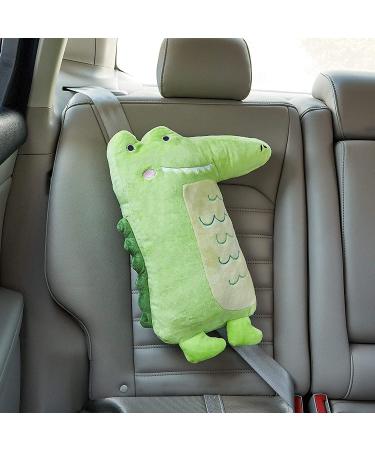 Crocodile Seatbelt Pillow for Kids Car Seat - Toddler Shoulder Pad & Baby Head Rest Strap Cushion - Buy Online on SooperMarket.com