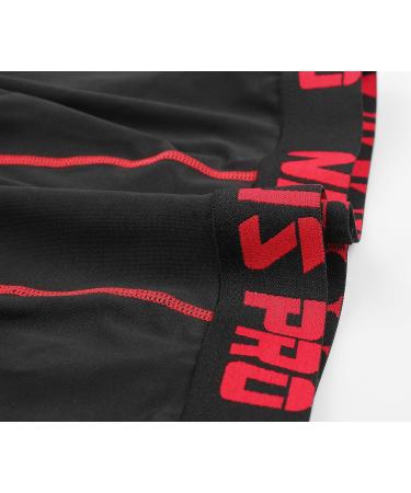 NELEUS Men's Dry Fit Compression Pants Workout Running Leggings 3X-Large Capris: Black(grey Stripe) 3 Pack - Buy Online on SooperMarket.com