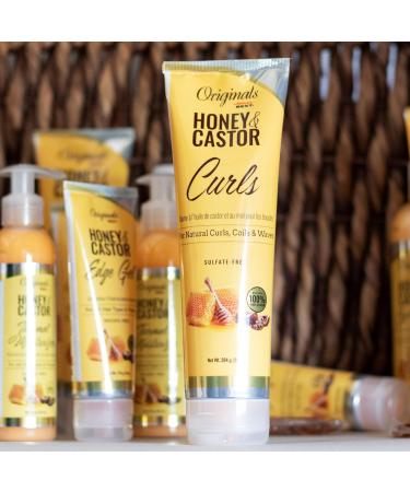 Shop Originals by Africa's Best Honey & Castor Curls - Sulfate-Free Natural Hair Care for Curls Coils & Waves - 10 oz - Buy Online on SooperMarket.com