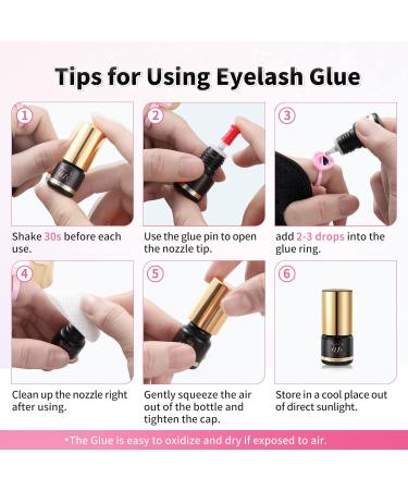 Beauty7 Volume Plus 0.1s Fast Drying Retention 8 WEEKS Eyelash Black Glue Eyelash Extension Glue Individual Lash Extensions Professionals Used Only (10ml) - Buy Online on SooperMarket.com