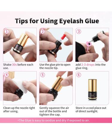 Volume Plus Eyelash Black Glue 0.1 Second Fast Drying for Individual Lash Extensions (5ml) - Buy Online on SooperMarket.com