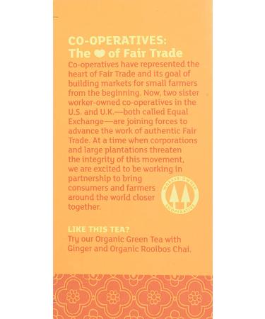Equal Exchange Organic Ginger Herbal Tea - Caffeine Free, 20 Tea Bags (1.05 oz) - Buy Online on SooperMarket.com