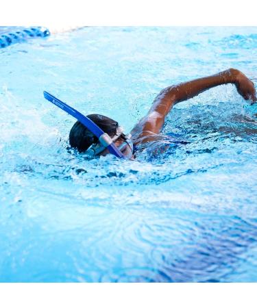 Kraken Aquatics Swim Snorkel - Adult Center Mount for Lap Swimming | Comfortable Silicone Mouthpiece | One-Way Purge Valve | Blue - Buy Online on SooperMarket.com