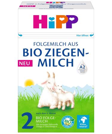 HiPP milk formula made from organic goat's milk 2 follow-on milk made from organic goat's milk pack of 5 (5 x 400g)