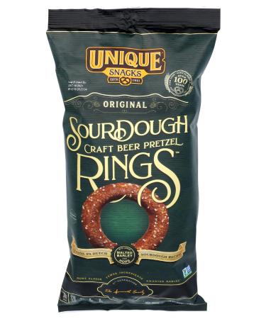 Unique Pretzel, Sourdough Craft Beer Pretzel Rings, 11 Ounce