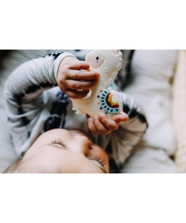Loulou Lollipop Silicone Teether and Holder Clip Bundle Set - Llama/Sweetheart - Buy Online on SooperMarket.com