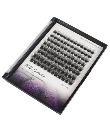 Dedila 96pcs Mixed Dramatic Black Soft Cluster Individual False Eyelashes 5D Volume Extensions 10-16mm - Buy Online on SooperMarket.com