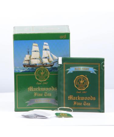 MACKWOODS EARL GREY FLAVOURED SINGLE ESTATE BLACK TEA IN 25 ENVELOPED TEA BAGS