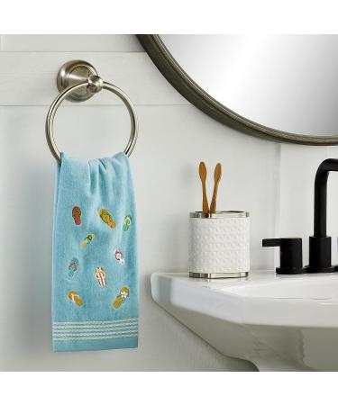 SKL HOME Flips & Flops 2 Pc Hand Towel Set - Blue | Saturday Knight Ltd - Buy Online on SooperMarket.com