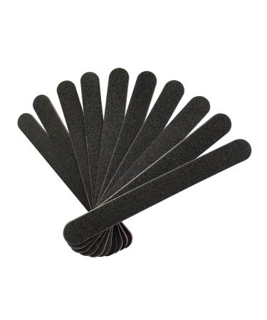 Nail File 10 PCS Professional Double Sided 100/180 Grit Nail Files Emery Board Black Manicure Pedicure Tool and Nail Buffering Files