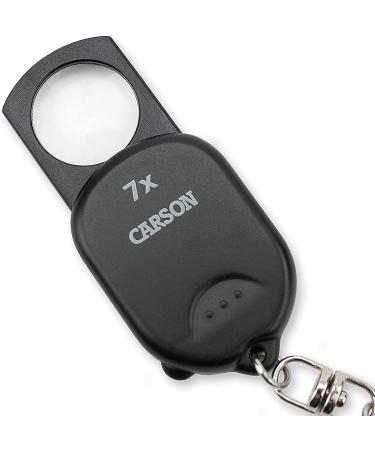 Carson Clip & View Pop-Up Retractable 7X Aspheric Keychain Magnifier (GN-70) - Buy Online on SooperMarket.com