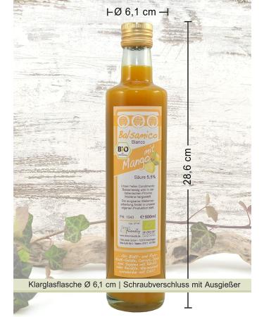 Buy Direct&Friendly Bio Mango Essig - Fruity Balsamic Condiment (500ml) | International Shipping - Buy Online on SooperMarket.com