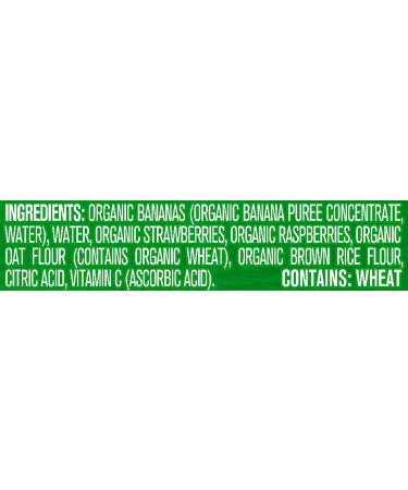 Gerber Organic Baby Food Pouches - WonderFoods Banana Red Berries Granola 3.5oz (Pack of 12) - Buy Online on SooperMarket.com