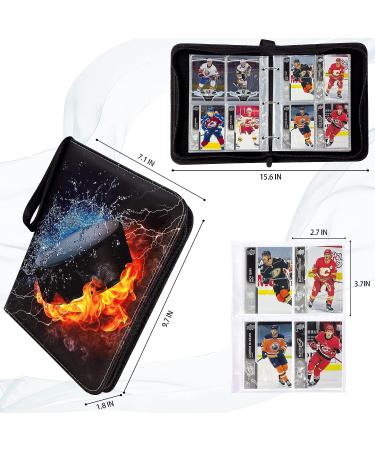 Card Binder - Ice Hockey, Trading, MTG & TCG - Yellow - Holds 400 Cards - 50 Removable Pages - Buy Online on SooperMarket.com