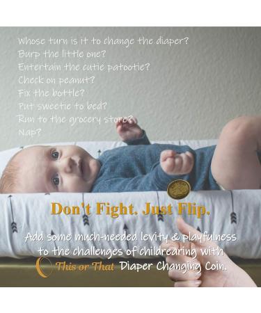 Diaper Changing Decision Making Coin for Expecting Parents | Fun Parenthood Celebration Gift - Buy Online on SooperMarket.com