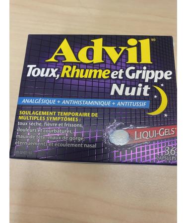 Advil Cough Cold & Flu Nighttime 36's - Buy Online on SooperMarket.com