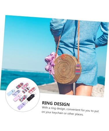 PACKOVE 10pcs Lipstick Holder Keychain & Wristlet | Portable Neoprene Pouch for Lip Balm & Chopsticks | Stylish Keychain Organizer - Buy Online on SooperMarket.com