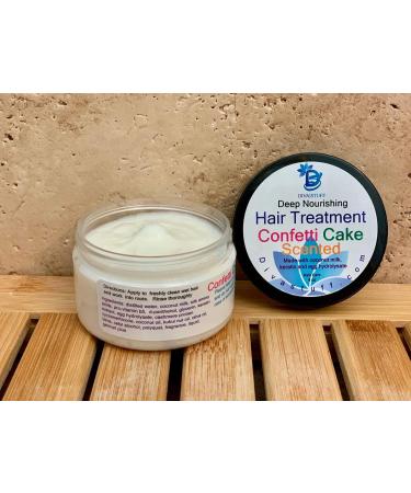 Confetti Cake Scented Hair Treatment | Coconut Milk Keratin & Egg Hydrolysate 4oz | Nourish & Repair Hair - Buy Online on SooperMarket.com