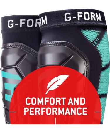 G-Form Pro-S Vento CE Football Shin Guards Black/Mint L | Lightweight Protection for Soccer Players - Buy Online on SooperMarket.com