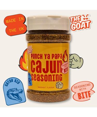 Punch Ya Papa Cajun Seasoning Blend - Jumbo 120g Shaker: All-Purpose Cajun Spice Mix made in the UK Ideal for Seafood Boil BBQ Meat Veggies Fish Louisiana Style Dry Marinade - The GOAT. - Buy Online on SooperMarket.com