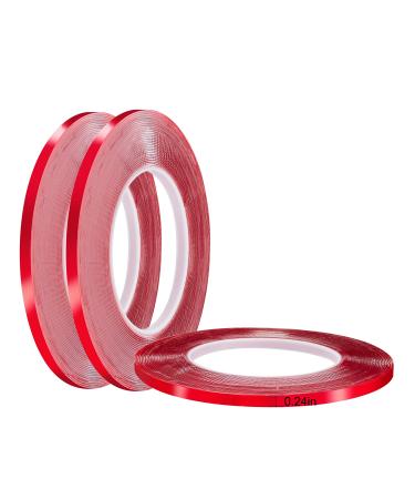 Jackwood 33 Feet Acrylic Double Sided Heavy Duty Mounting Tape (Pack of 3) Weatherproof for Outdoor & Indoor Holds Heavy Stuff in Cold & Hot Condition Removable & Residue-Free (0.24inch) 0.24inch Width