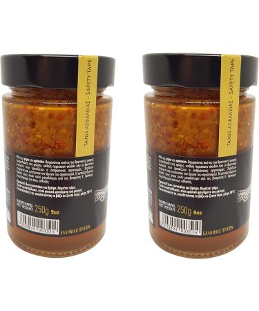 Pure Greek Honey with Pollen and Propolis | 500g (2 x 250g) | The Antioxidant Superfood | Unpasteurized unheated unprocessed | Loaded with Important Nutrients - Buy Online on SooperMarket.com