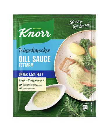 Knorr gourmet dill sauce fat -low -low sauce with less than 1.5% fat without flavor -reinforcing additives 250 ml 1 piece of dill fat low (1 Pack)