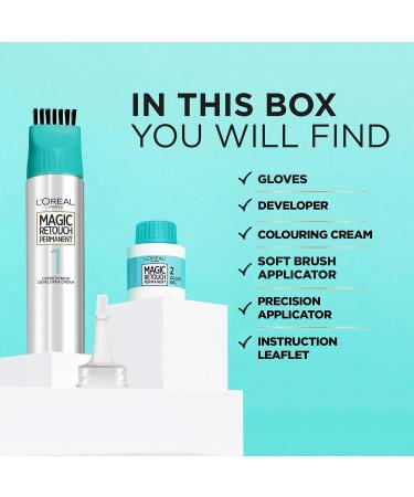 L'Or al Paris Magic Retouch Permanent Root Concealer Touching Up Grey Hair Dye Darket Brown 3 MAGIC RETOUCH PERMANENT 3 DARKEST BROWN 95 g (Pack of 1) - Buy Online on SooperMarket.com