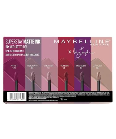 Maybelline SuperStay Matte Ink Liquid Lipstick x Ashley Longshore Kit - 6 Shades 1.02 Fl Oz | International Shipping Available - Buy Online on SooperMarket.com