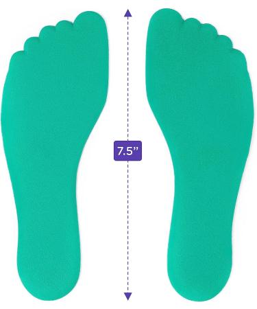 K-Roo Sports Set of 6 Colorful Foot-Shaped Floor Markers - Non-Slip Rubber Footprints in Mesh Bag for Dance, Karate & Activities - Buy Online on SooperMarket.com