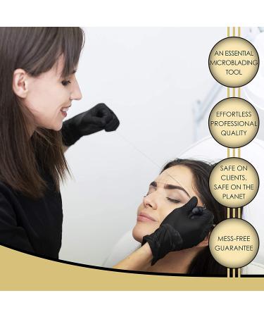 Premium Eyebrow Mapping String for Microblading - Pre-Inked Bamboo Charcoal Thread - Hypoallergenic - 1 Count - Buy Online on SooperMarket.com