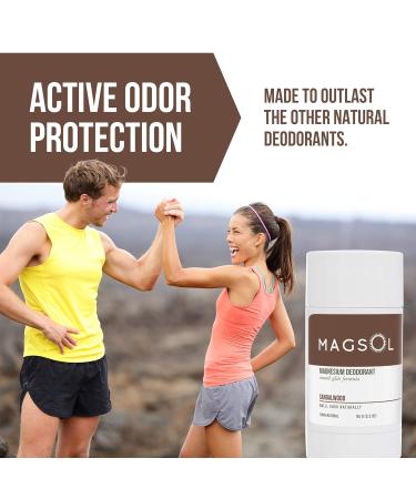 MAGSOL Natural Deodorant for Men Aluminum Free Deodorant for Women (2 Pack) (Sandalwood) - Buy Online on SooperMarket.com