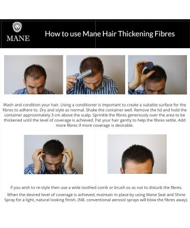 Hair Thickening Fibres by Mane - Direct from the manufacturer - 11 shades (Dark Brown) 15 grams - Buy Online on SooperMarket.com