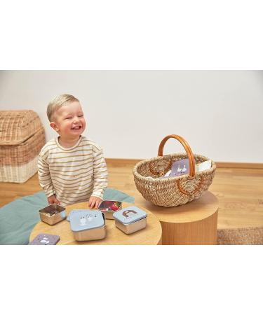 L SSIG Snack Box Set of 3 - Stainless Steel Tiny Farmer Lilac | Eco-Friendly & Durable Lunch Containers - Buy Online on SooperMarket.com