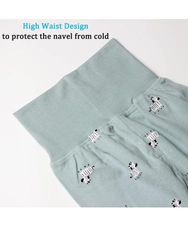 YANWANG 100% Cotton Baby Pajamas Set | Long Sleeve Sleepwear 6-12 Months Green Zebra | Boys Girls (6M-5Years) - Buy Online on SooperMarket.com