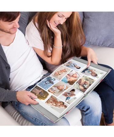 Fintie Self-Adhesive Photo Album | 60 Sticky Pages | Metallic Pen | DIY Scrapbook for 3x5, 4x6, 5x7, 6x8, 8x10 Pictures | Family, Wedding, Anniversary | Raining Hearts Design - Buy Online on SooperMarket.com