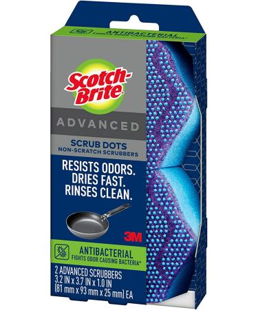 Scotch-Brite Scrub Dots Advanced Non-Scratch Scrubbers - 2 Pack - Buy Online on SooperMarket.com
