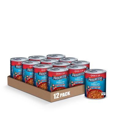 Progresso Spicy Jambalaya Soup With Sausage & Ham 18.5 oz Can (Pack of 12)