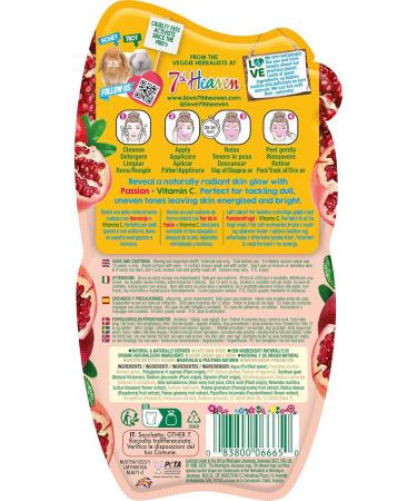 7th Heaven Passion Peel Off Face Mask with Vitamin C - Brightening Boost - All Skin Types - Buy Online on SooperMarket.com