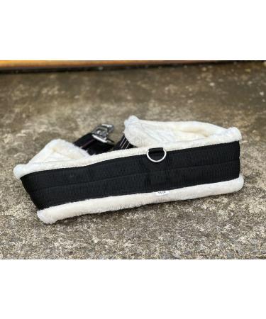 Equipride SUPER SOFT MINK/TEDDY FUR SYNTHETIC GIRTH ELASTICATED BOTH SIDE (115 cm Black) 115 cm Black