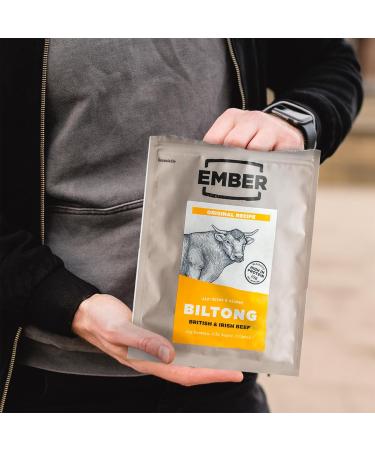 Ember Snacks Biltong - High Protein Beef Snack 250g | Original Flavor | British & Irish Beef - Buy Online on SooperMarket.com