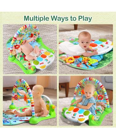 CUTE STONE Baby Gym Play Mat with Kick and Play Piano - Musical Activity Center for Infants and Toddlers - Buy Online on SooperMarket.com