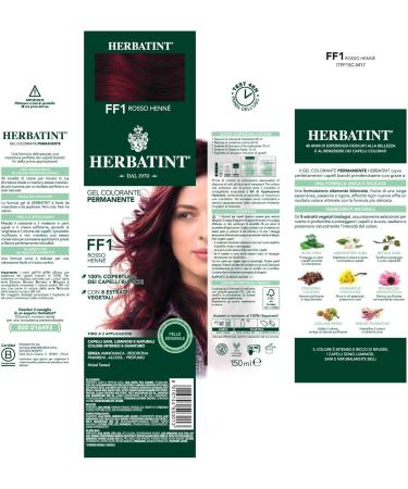 Herbatint | Hair Dye FF1 Henna Red - Buy Online on SooperMarket.com