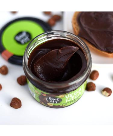 Feel Fit Veganela Salted Caramel & Cocoa-Hazelnut Spread Sugar-Free Palm Oil-Free Vegan 6 Pack (200g Each) - Healthy Indulgence for International Shipping - Buy Online on SooperMarket.com