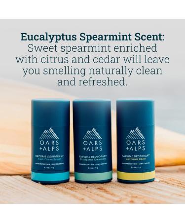 Oars + Alps Aluminum Free Deodorant for Men and Women Dermatologist Tested and Made with Clean Ingredients Variety 3 Pack 2.6 Oz Each 3ct - Variety 2.6 Ounce (Pack of 3) - Buy Online on SooperMarket.com