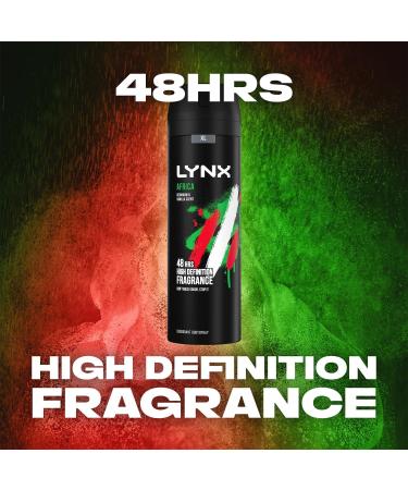 Lynx Africa Men's Fragrance Aluminium Free Masculine Body Spray Deodorant Fresh And Long Lasting Odour Protection 10 Pack of 200m. 1 count (Pack of 10) - Buy Online on SooperMarket.com