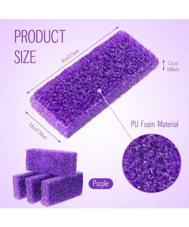 Batiyeer 100 Pcs Disposable Pumice Stone for Feet Scrubber - Foot Scrubber for Heel Callus Remover - Bath Spa Tool (Purple) - Buy Online on SooperMarket.com